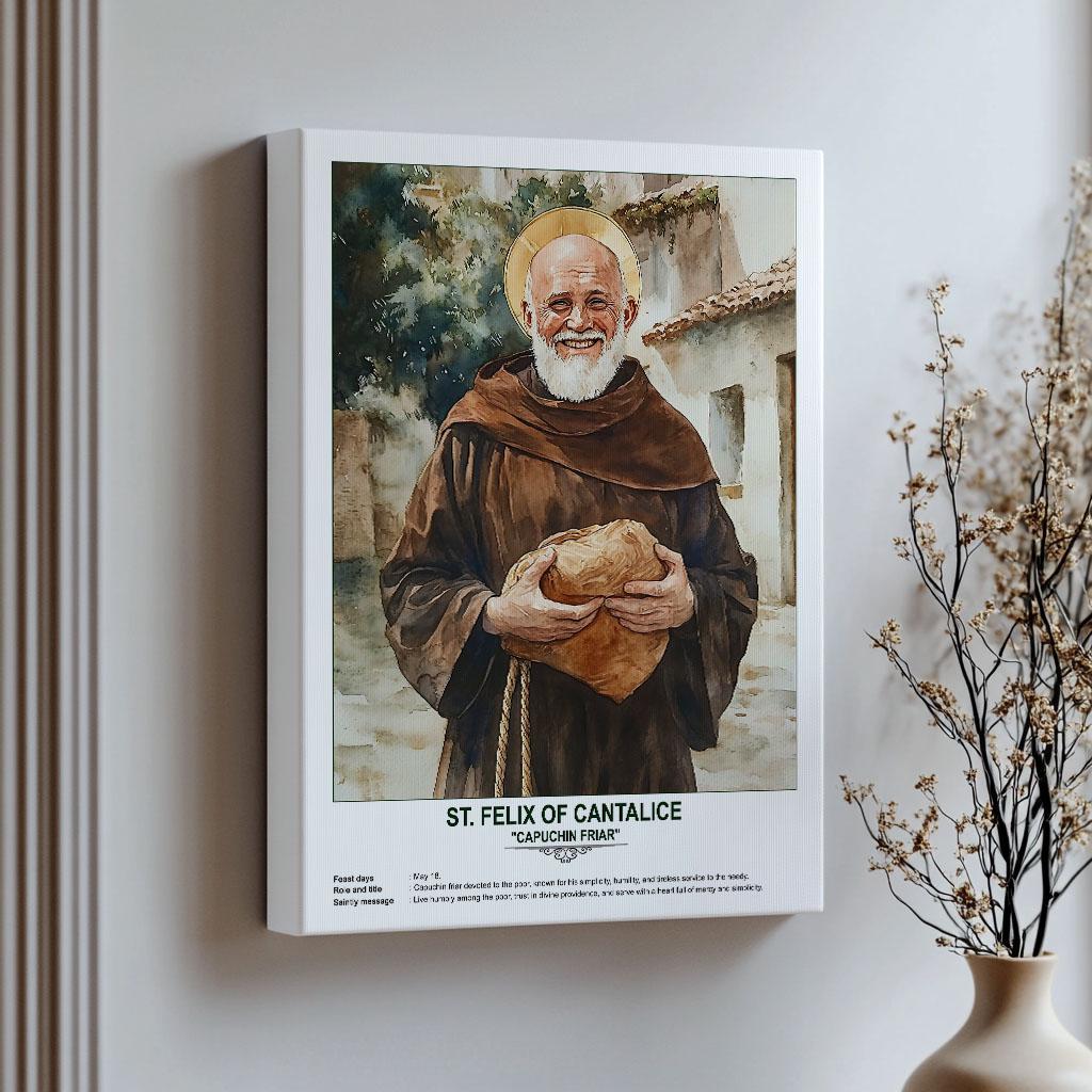 St. Felix of Cantalice, Sacred Art, Religious Wall Art for Families ...