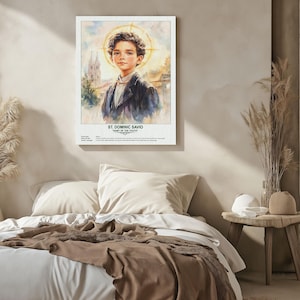 St. Dominic Savio, Sacred Art, Religious Wall Art for Families, Patron ...