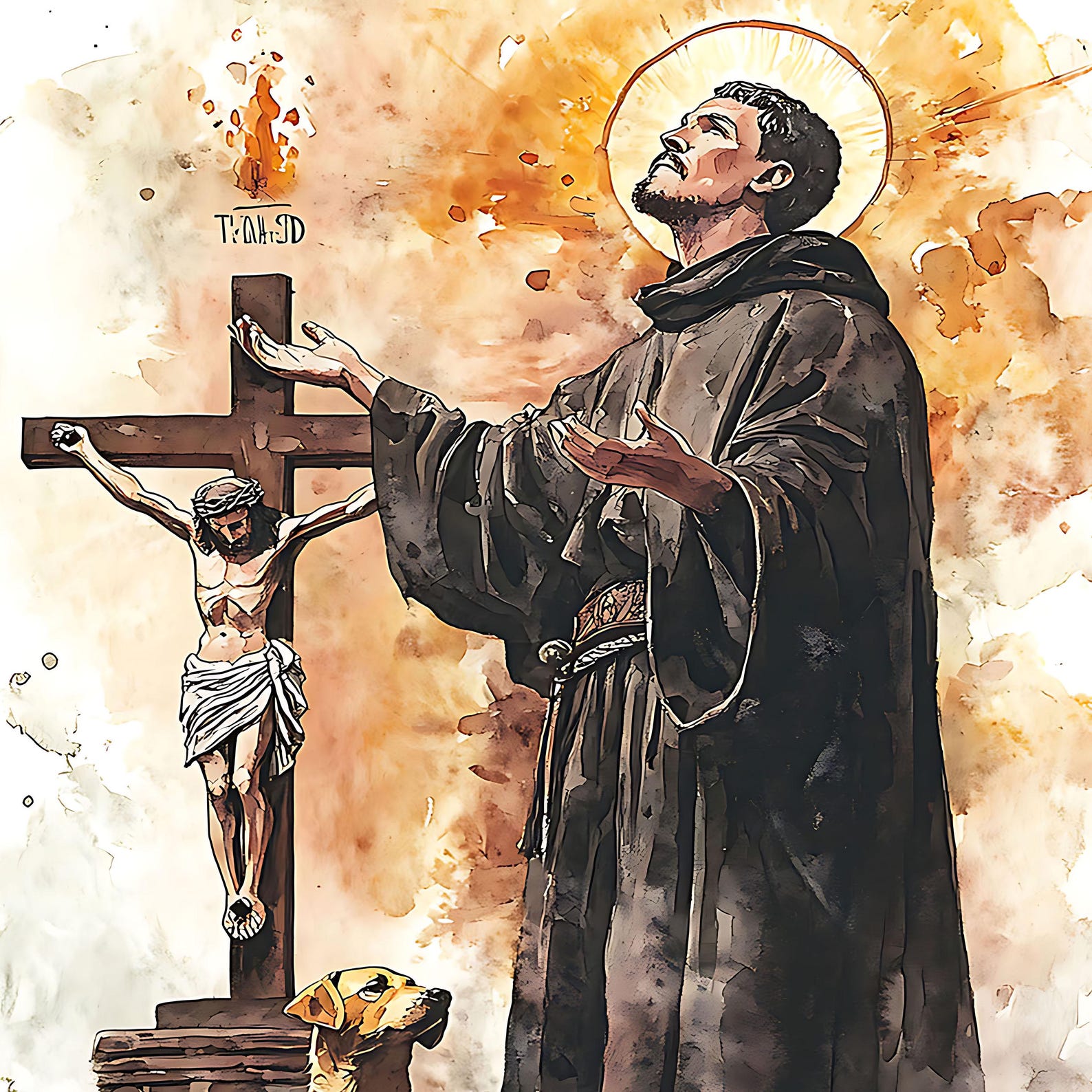 St. Dominic, Sacred Art, Religious Wall Art for Families, Patron Saint ...