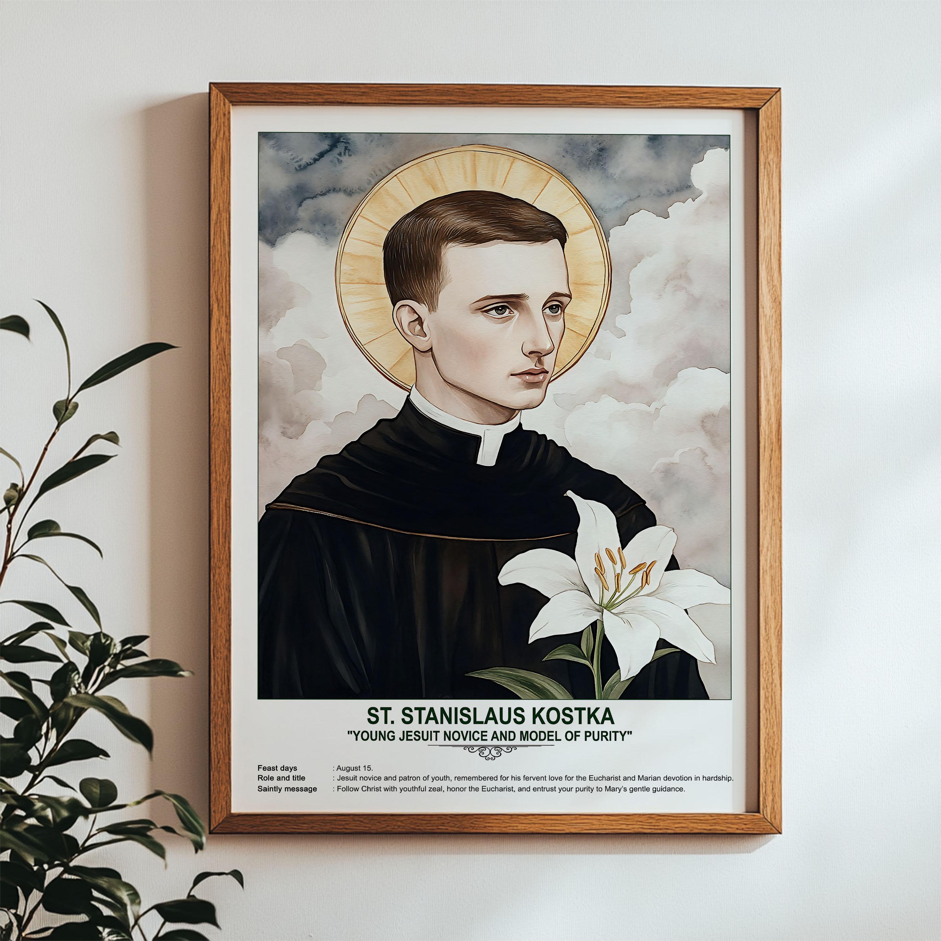 St. Stanislaus Kostka, Sacred Art, Religious Wall Art for Families ...