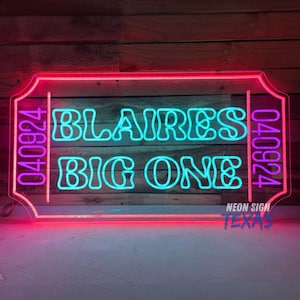 Custom Ticket Neon Sign, Ticket Wall Art, Neon LED for Ticket, Personalized Ticket Sign, 90s Ticket LED Neon Sign, Theater Decor Wall