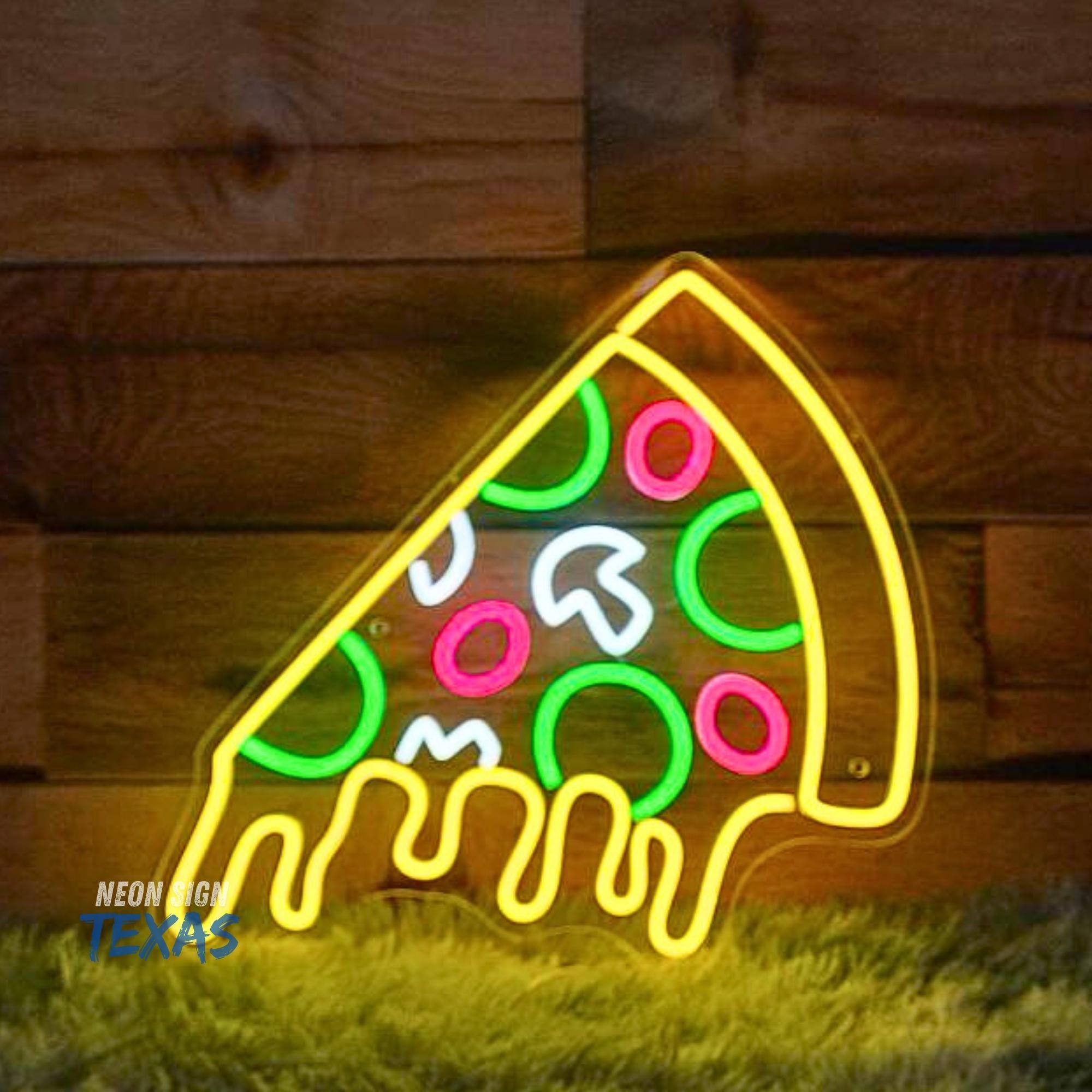 Pizza Neon Sign Pizza Led Neon Sign Restaurant Sign Kitchen Neon Sign Neon Sign Bedroom Pizza Decor Sign Restaurant Decor Welcome Sign
