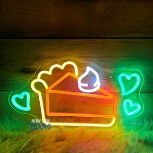Cake Neon Sign Bakery Neon Light Baking Kitchen Room Wall Decor Dessert Shop Wall Decor Cake LED Neon Sweet Sign Cake Shop Wall Art