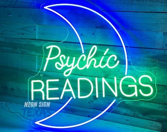 Psychic Reading Neon Sign, Psychic Shop Neon, Tarot Neon Sign, Tarot Decor Sign, Psychic Store Sign, Custom Neon Sign, Tarot Reader Gift