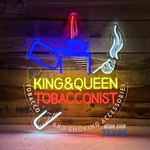 Negozio di fumo con nome personalizzato, insegna al neon per sigarette, insegna per negozio di fumo, decorazione per negozio di fumo, insegna al neon personalizzata, decorazione per bar dei sigari, insegna con logo aziendale