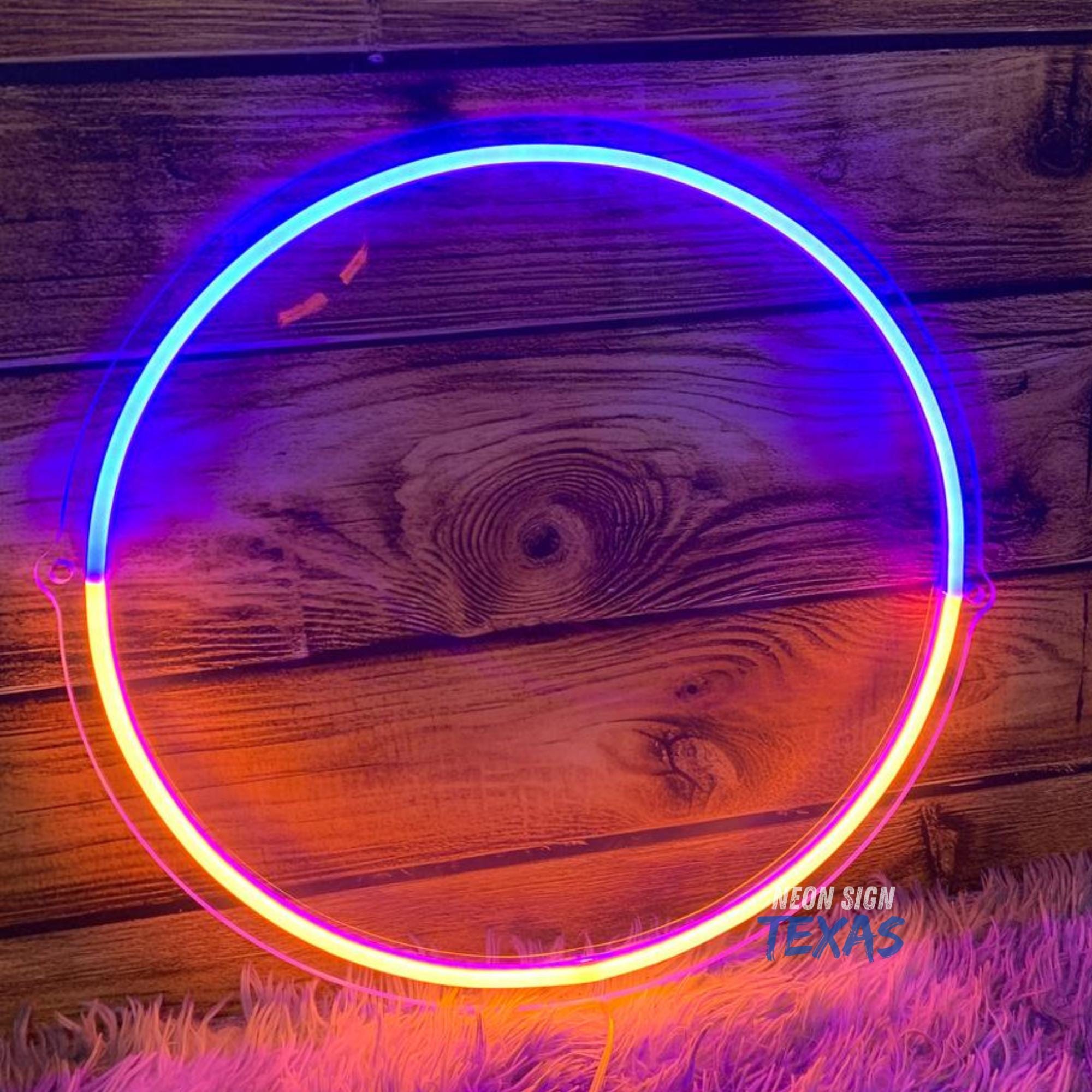 Zen Led Signs Zen Circle LED Neon Sign, Circle LED Neon Sign, Mixed-color Japanese ...