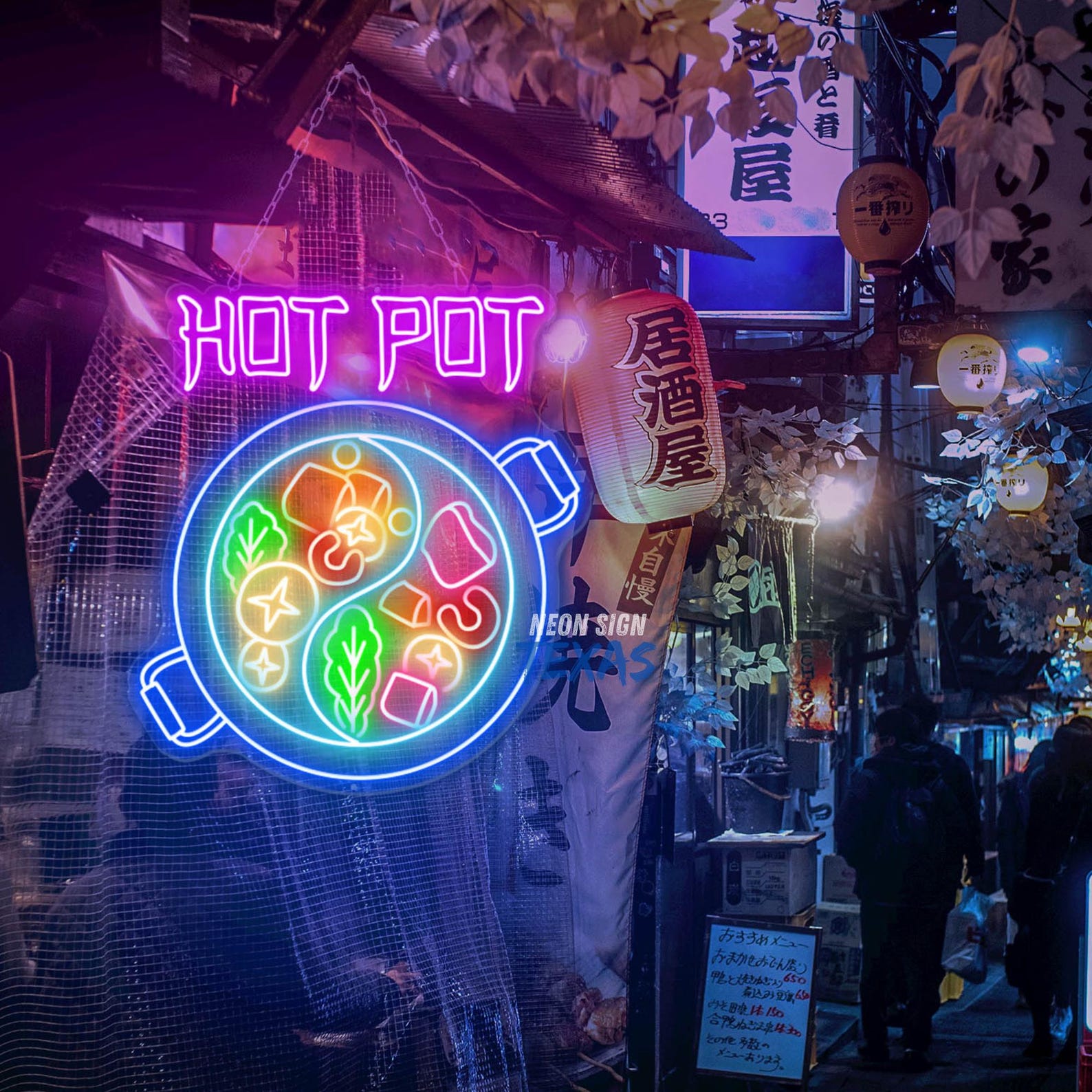 Hot Pot Neon Sign Chinese Food Sign Restaurant LED Sign Custom Chinese ...