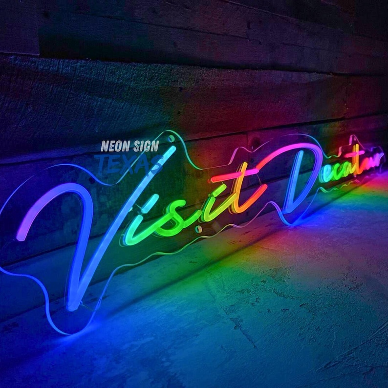 Custom Color Changing Neon Sign RGB Neon Sign Custom RGB Neon Sign ...