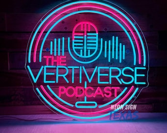 Custom Name Podcast Neon Sign, Microphone LED Neon Sign, Podcast Neon Sign, Studio Decor Wall, Custom Neon Sign, Podcast Wall Sign
