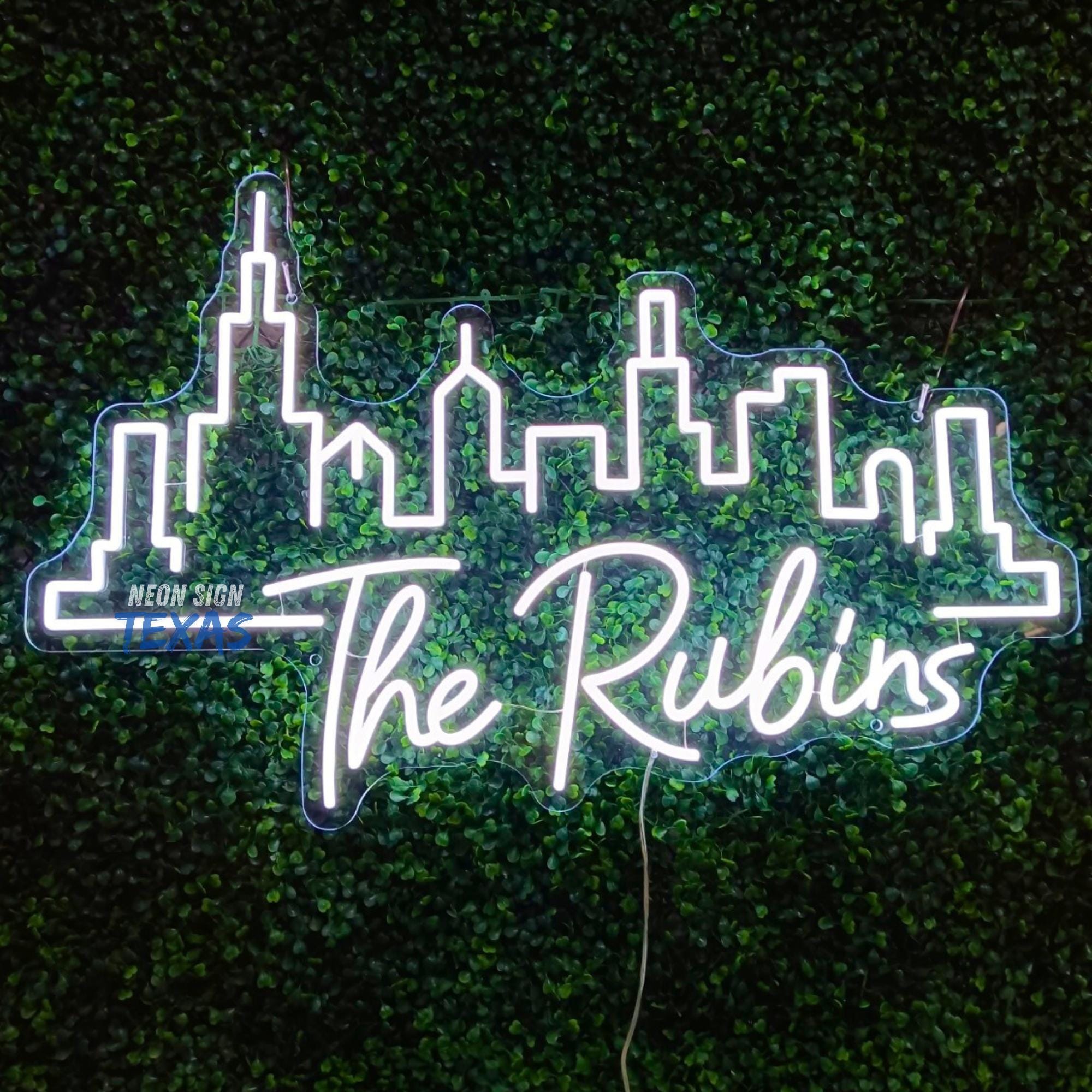 City Neon Sign Custom City Name Neon Light City Skyline LED Neon ...
