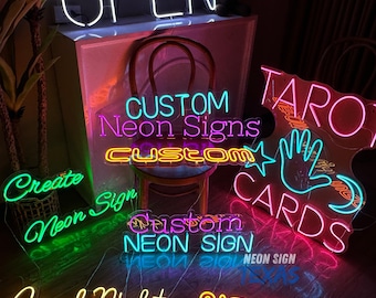 Logo Neon Sign Custom Acrylic UV Neon Sign UV Printing Acrylic Sign Custom Wall Decor Custom LED Business Sign Neon Sign Custom Logo Light