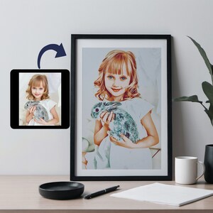 Personalized Watercolour Pet Portrait, Pet and Owner Portrait, Pet Cartoon, Wall Art Gift for Pet Lovers, Digital Downloads