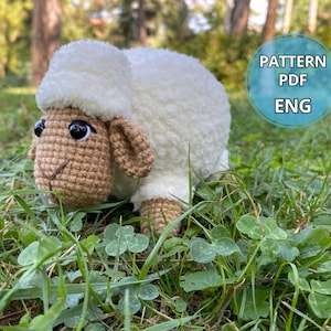 Crochet Sheep Pattern PDF English - Amigurumi Lamb Tutorial - Farm Animals
