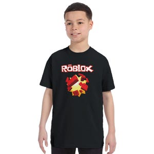 Kids Roblox T-Shirt - Spaß Schwarz & Weiß Optionen - Geschenk für Gamer
