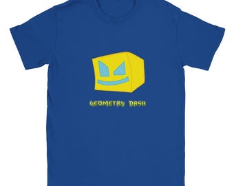 Geometry Dash T-shirt | Vibrant Retro Bright design