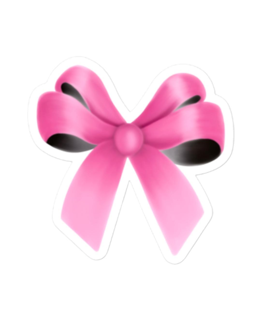 Pink Bow Sticker | Coquette Aesthetic | Cute Vinyl Decal for Laptops ...