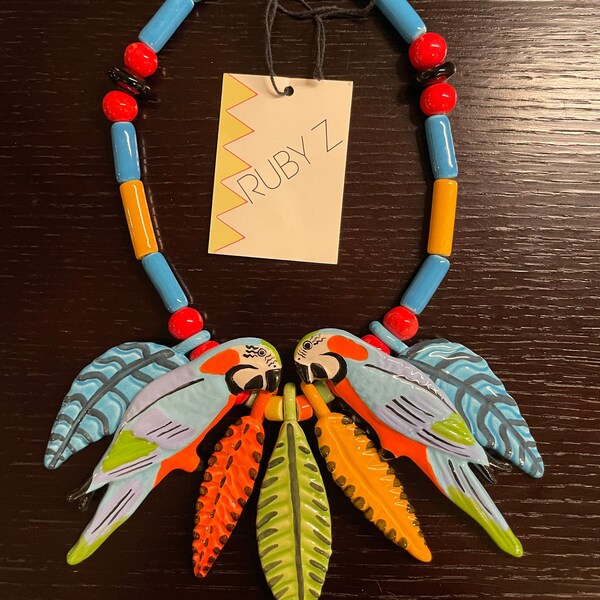 Ruby Z Necklace Etsy