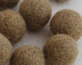 2cm Felt Balls - Light Olive Grey - Choose either 20 or 100 felt balls