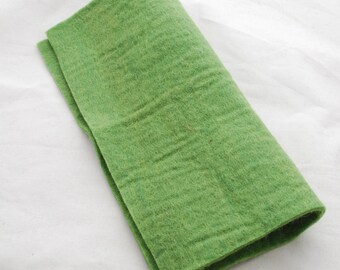 100% Wool Felt Fabric - Approx 3mm - 5mm Thick - 30cm / 12" Square Sheet - Light Asparagus Green