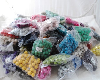 Approx 1.3cm Felt Balls - Assorted 4000 Felt Balls - Clearance