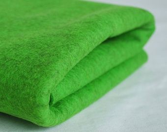 100% Pure Wool Felt Fabric - 1mm Thick - Made in Western Europe - Mottled Green