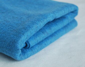 100% Pure Wool Felt Fabric - 1mm Thick - Made in Western Europe - Mottled Blue