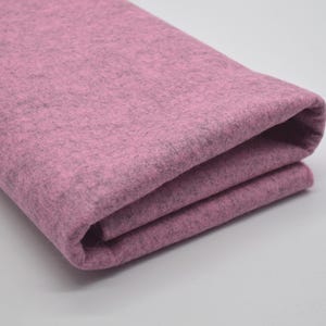 Mottled Pink Wool Felt Fabric - 1mm Thick - 2 sizes