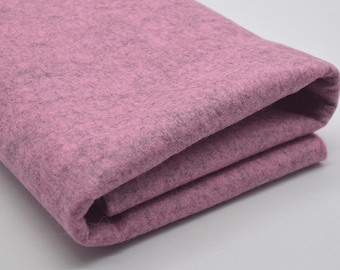 Mottled Pink Wool Felt Fabric - 1mm Thick - 2 sizes