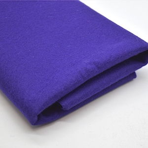 1mm Wool Felt Fabric | Pure European Craft Felt for Felting, Sewing & DIY | 100% Wool Fabric Sheet or by the Metre |  Purple