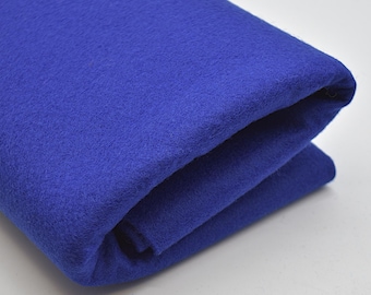 Royal Blue 100% Wool Felt Fabric - 1mm Thick