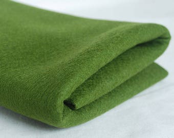 100% Pure Wool Felt Fabric - 1mm Thick - Made in Western Europe - Dark Olive Green
