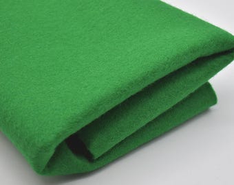 Waldgrün 100% Wollfilz Stoff - 1 mm dick