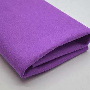 1mm Wool Felt Fabric | Pure European Craft Felt for Felting, Sewing & DIY | 100% Wool Fabric Sheet or by the Metre |  Amethyst Purple