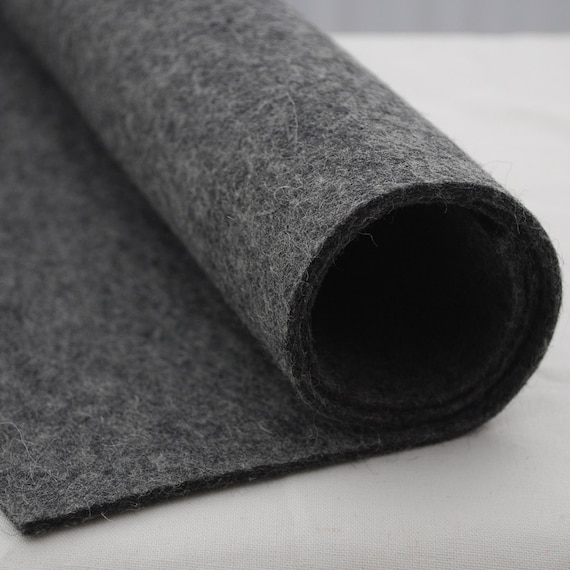 Felt 3 mm, 90 cm wide, light grey melange