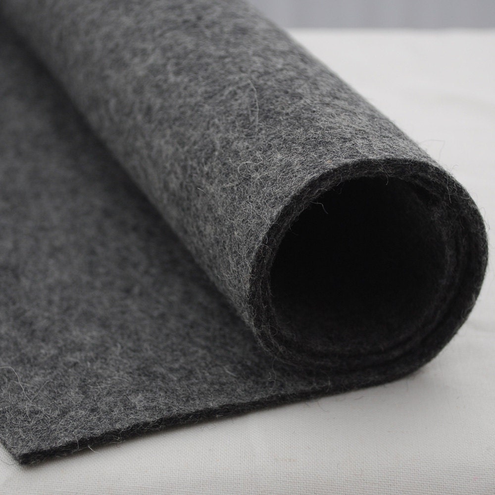 12 x 72 x 3/4 Gray Pressed Wool Felt Sheet