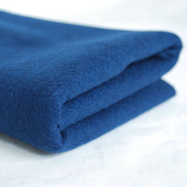 Tissu en feutre en laine 100% pure - 1mm d’épaisseur - Fabriqué en Europe de l’Ouest - Bleu Marine