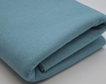 Dusty Light Blue 100% Wool Felt Fabric - 1mm Thick