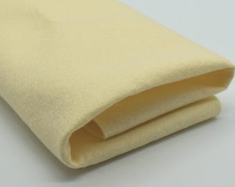 Butter Cream 100% Wool Felt Fabric - 1mm Thick