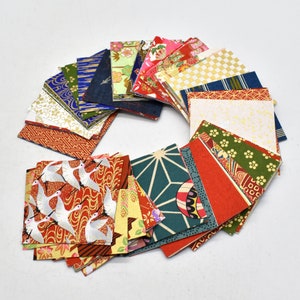 Carta giapponese Yuzen Washi per origami di lusso – 200 fogli assortiti, 6 x 6 cm – Motivi tradizionali per artigianato e fai da te