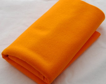 100% Pure Wool Felt Fabric - 1mm Thick - Made in Western Europe - Orange