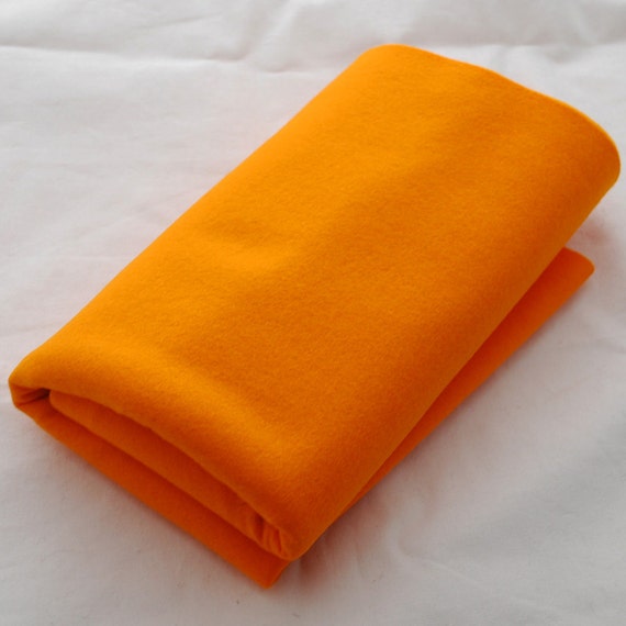 100% Wool Felt - Pure Wool Felt - Orange