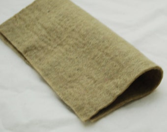 100% Wool Felt Fabric - Approx 3mm - 5mm Thick - 30cm / 12" Square Sheet - Light Olive Grey