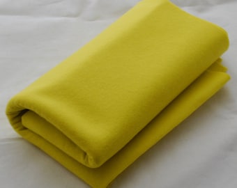 100% Pure Wool Felt Fabric - 1mm Thick - Made in Western Europe - Lemon Yellow
