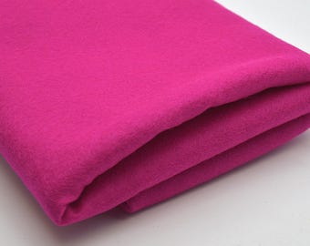Azalea Pink 100% Wool Felt Fabric - 1mm Thick - 2 sizes
