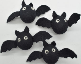 Murciélagos de fieltro - Decoración de Halloween - 6 Count - 6cm x 14cm x 4cm