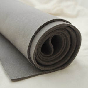 3 mm Wollfilz Stoff 100% Wolle - 1 Yard x 1/2 Yard (36 "x 18") - Europäischer Handwerksfilz Stoff zum Nähen, Basteln & DIY-Projekt - Panzergrau - 100% Wolle."