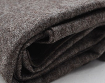 100% Pure Wool Felt Fabric - 1mm Thick - Made in Western Europe - Natural Brown