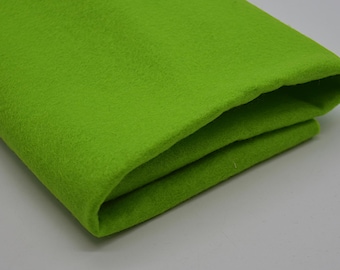 Hell Lime Grün 100% Wollfilz Stoff - 1 mm Dicke