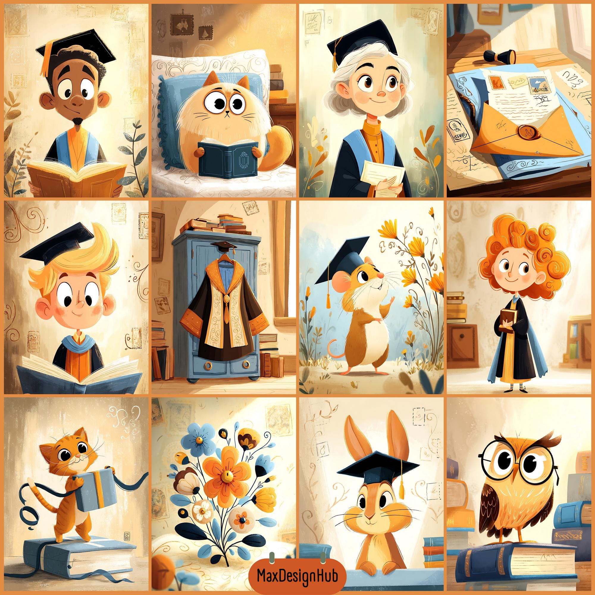 Graduation Junk Journal Kit, School Storybook Printable, Education ...