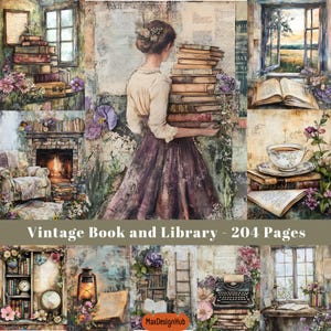 Vintage boek ongewenste dagboekpagina, boeken en bibliotheek, kortstondige boeken, boek ongewenste dagboek, boek digitaal papier, afdrukbare afbeelding, vintage kortstondige